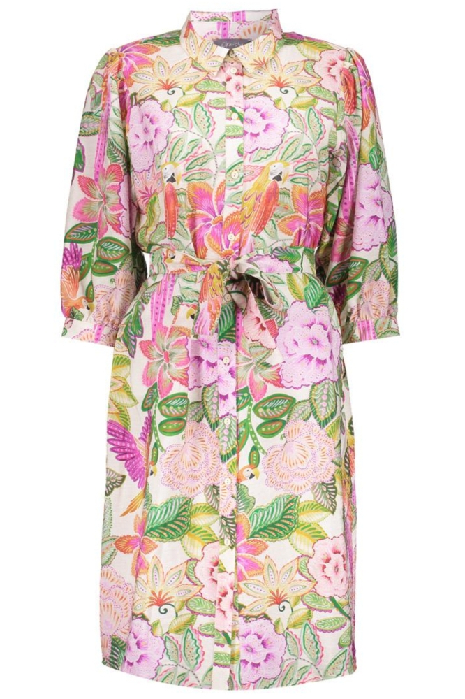JURK MET BLOEMENPRINT 57090 20 Pink/Mint